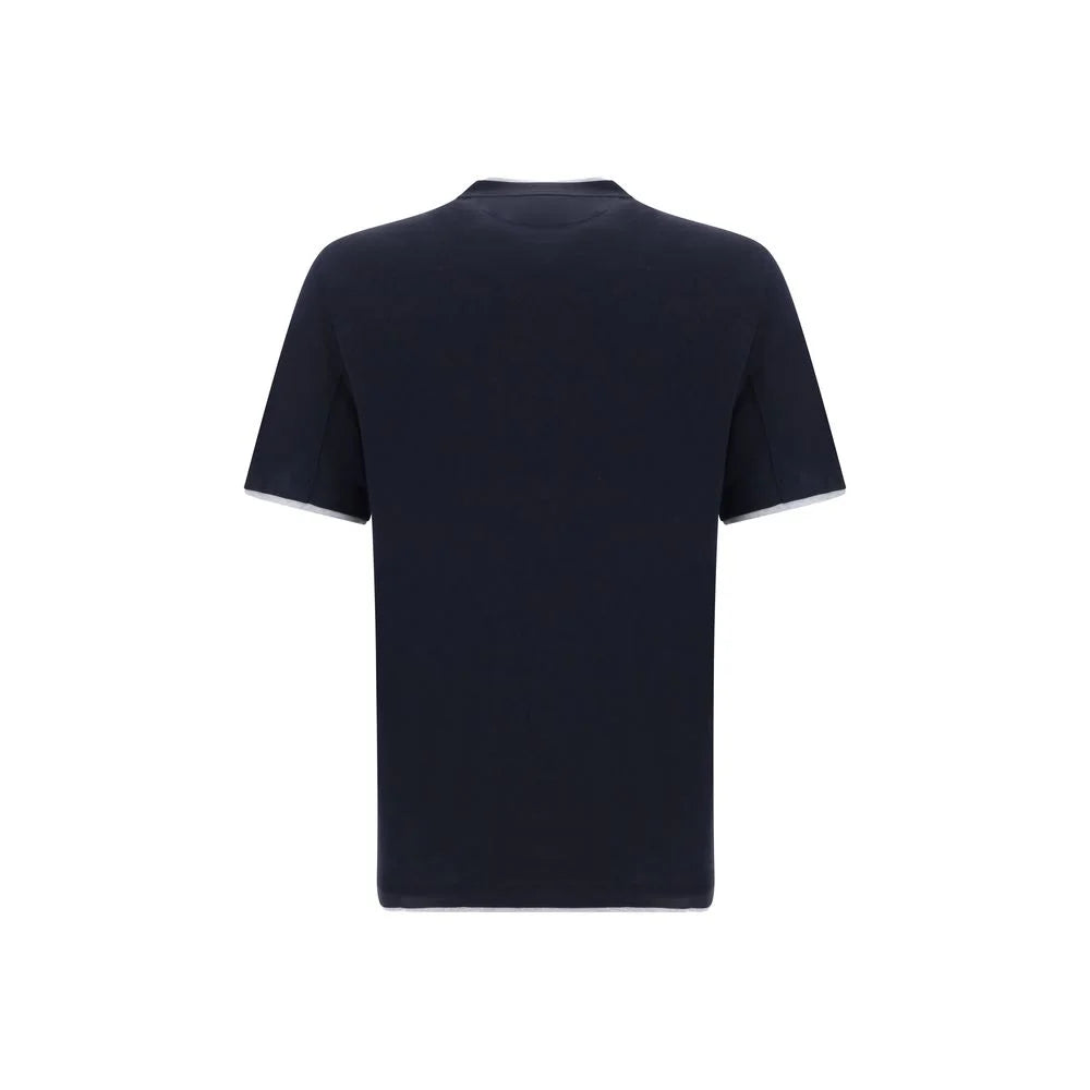 Brunello Cucinelli Silk T-Shir - T-Shirts