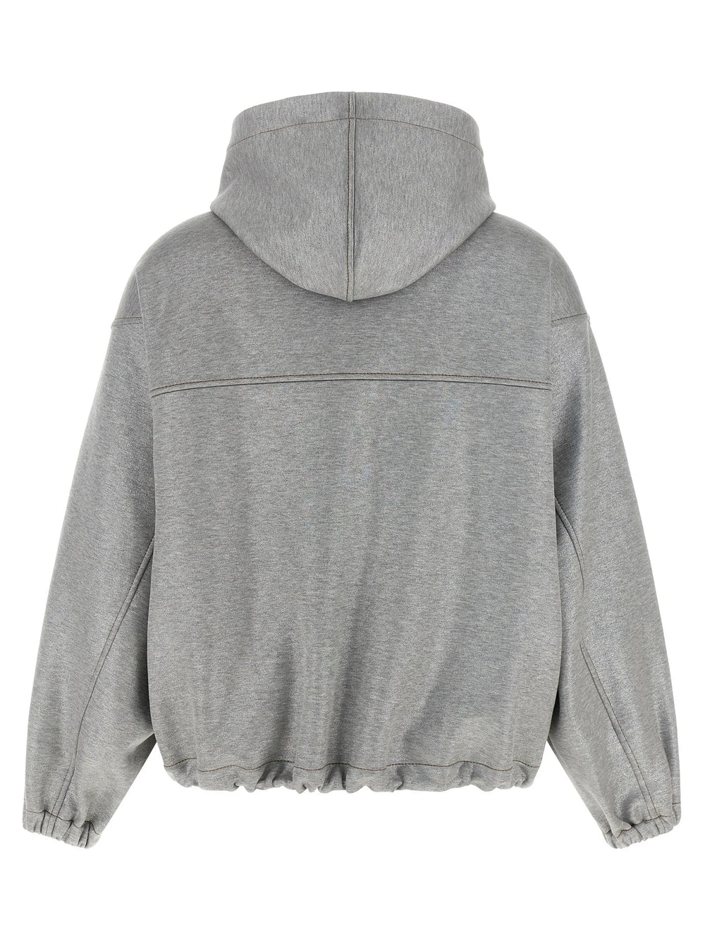 Brunello Cucinelli Silver Cotton Bomber