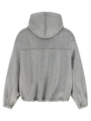 Brunello Cucinelli Silver Cotton Bomber