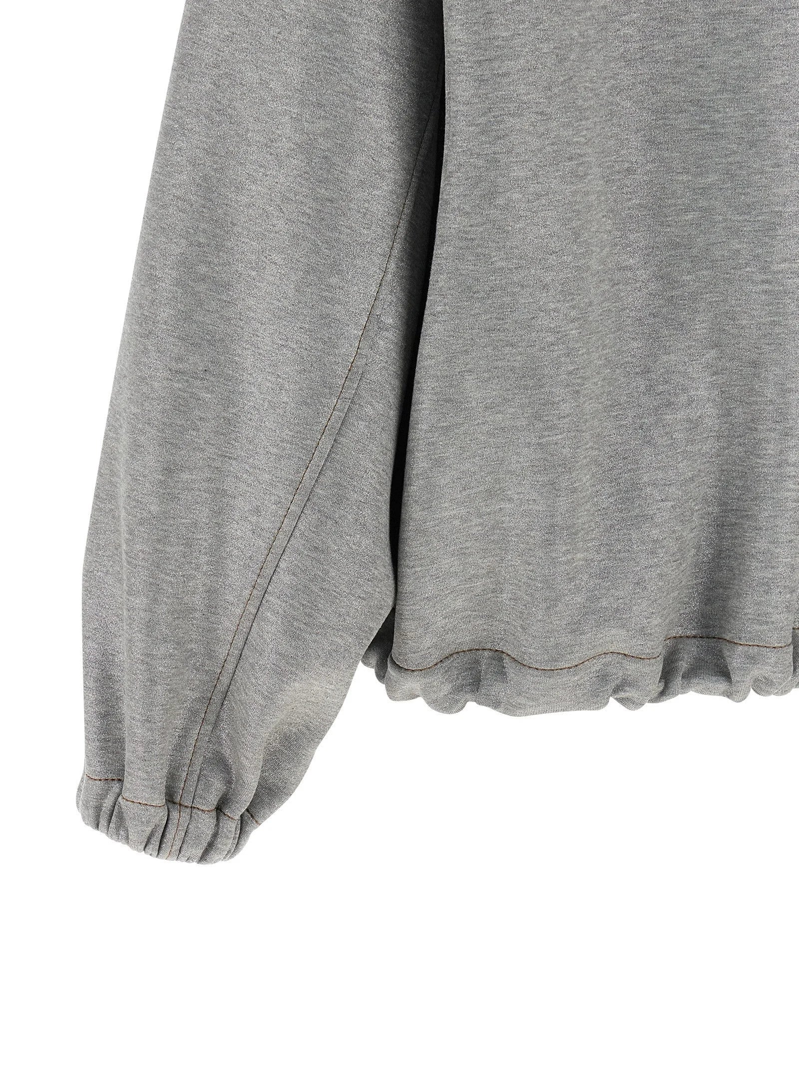 Brunello Cucinelli Silver Cotton Bomber