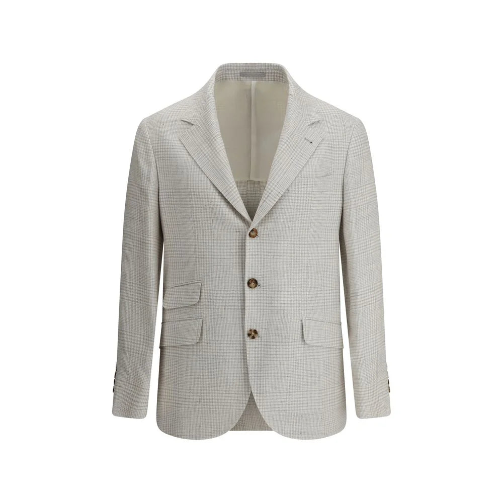 Brunello Cucinelli Single-breasted check Blazer - Sport Jackets