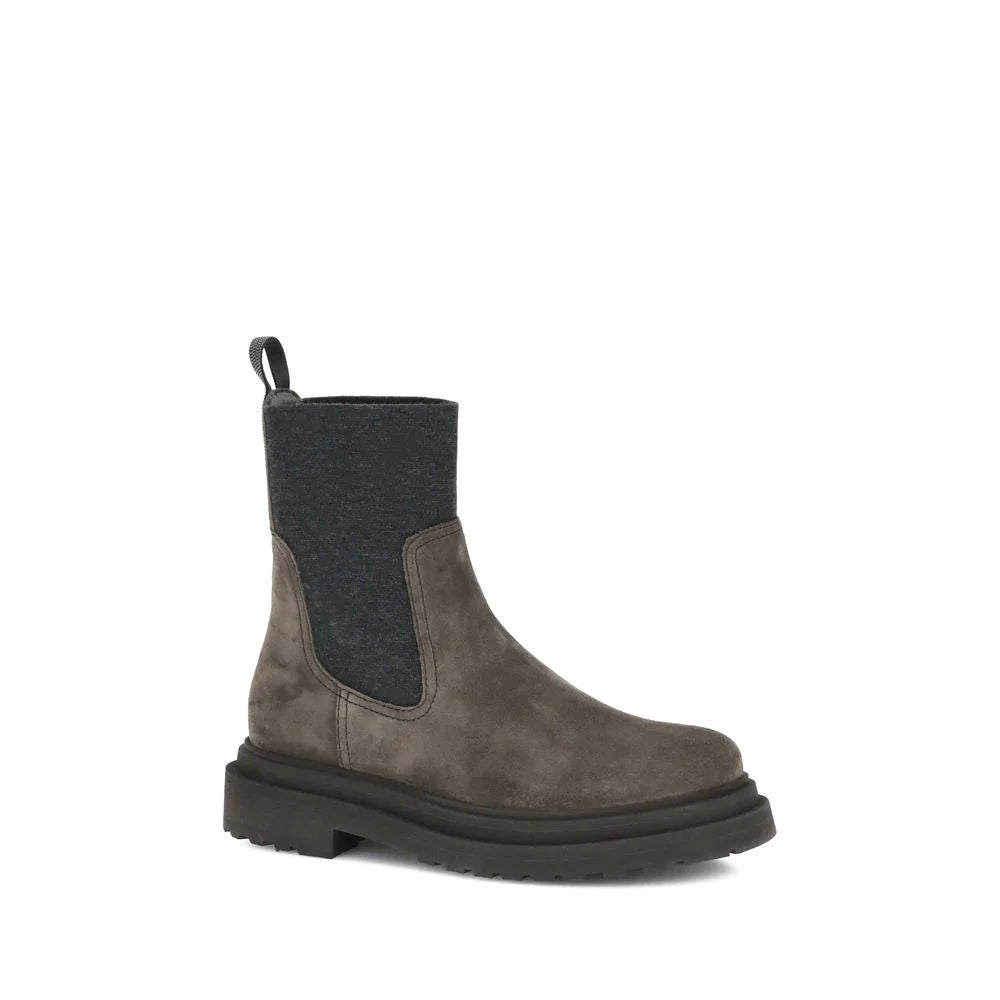 Brunello Cucinelli Suede Ankle Boots - Boots