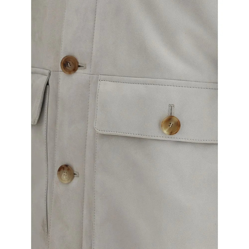 Brunello Cucinelli Suede Jacket - Coats & Jackets