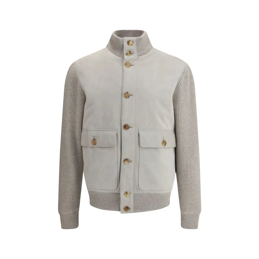 Brunello Cucinelli Suede Jacket - Coats & Jackets