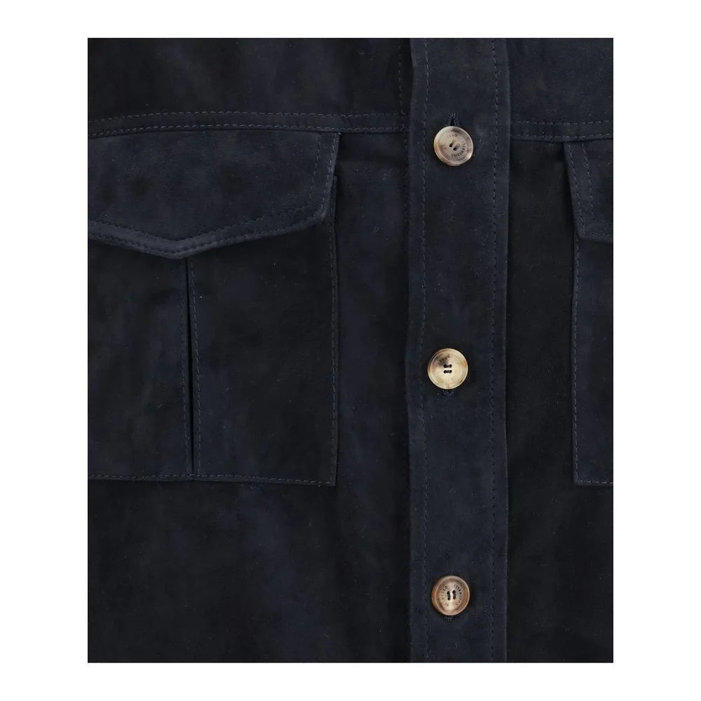 Brunello Cucinelli Suede leather shirt Jacket - M