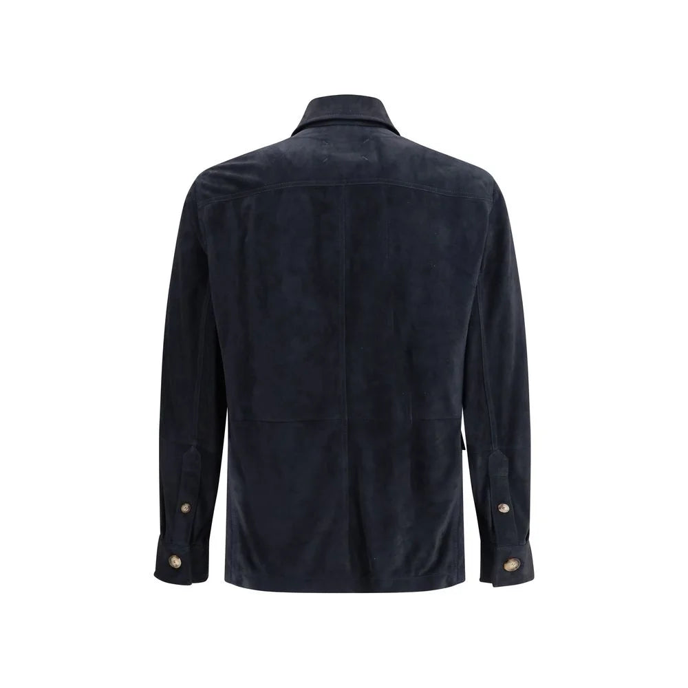 Brunello Cucinelli Suede leather shirt Jacket - M