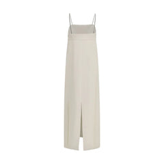 Brunello Cucinelli White Acetate Casual Dress - M
