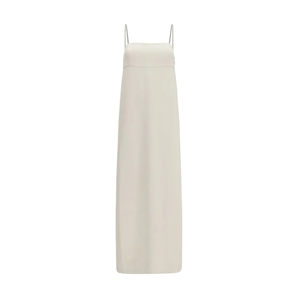 Brunello Cucinelli White Acetate Casual Dress - M