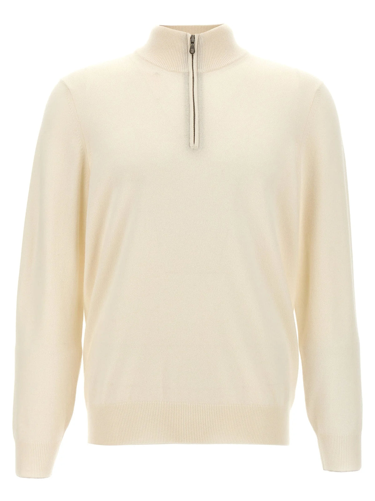 Brunello Cucinelli White Cashmere Cardigan