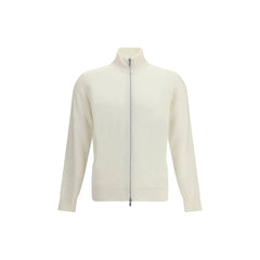 Brunello Cucinelli White Cashmere Cardigan