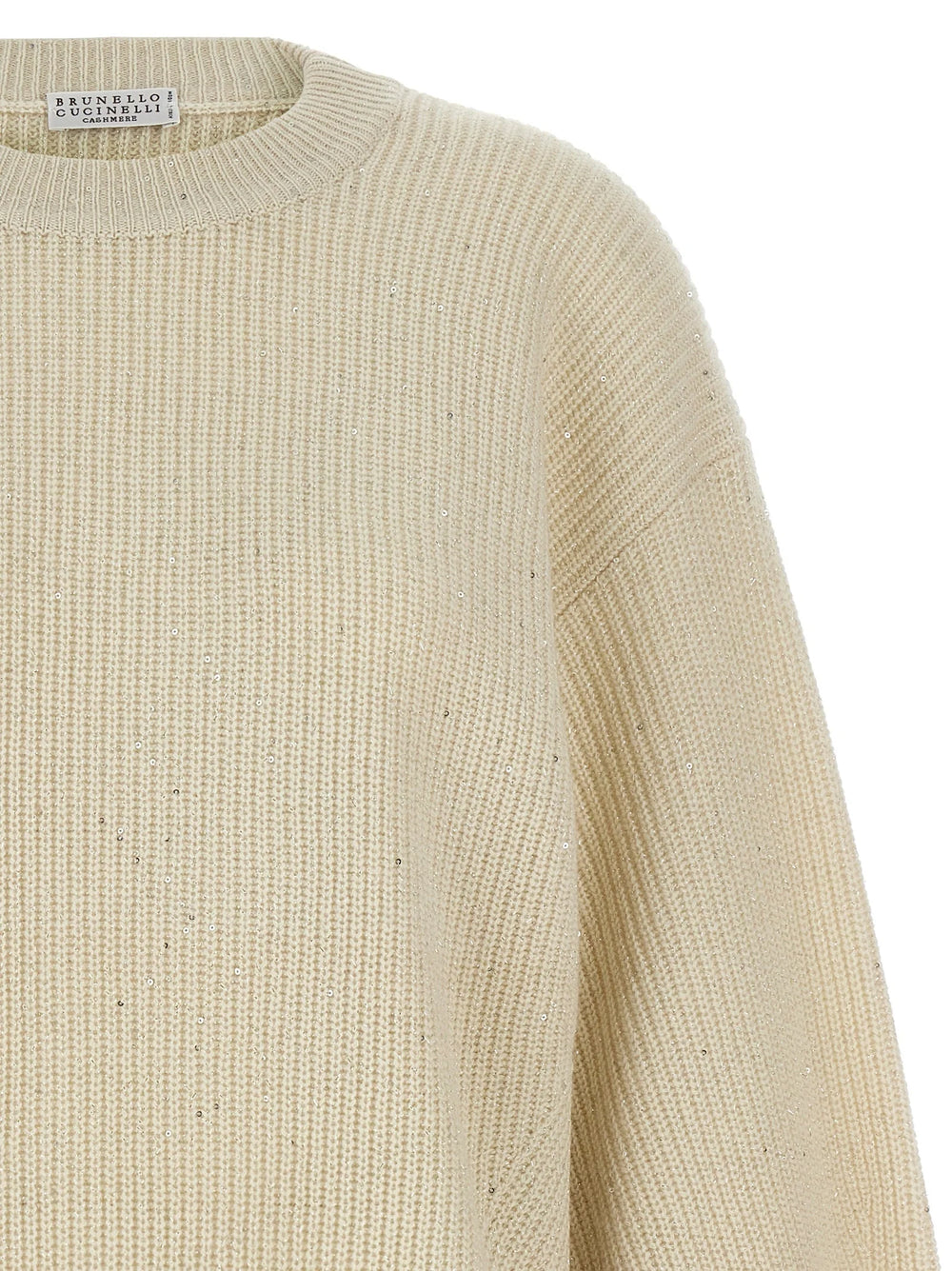 Brunello Cucinelli White Cashmere Cardigan - L
