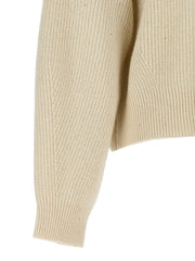 Brunello Cucinelli White Cashmere Cardigan - L