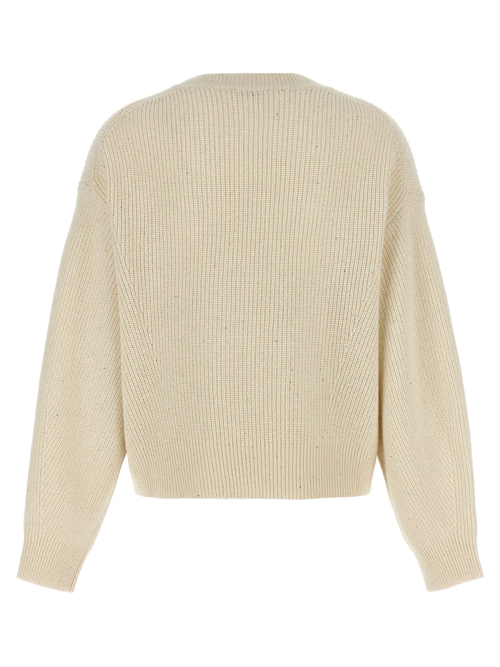 Brunello Cucinelli White Cashmere Cardigan - L