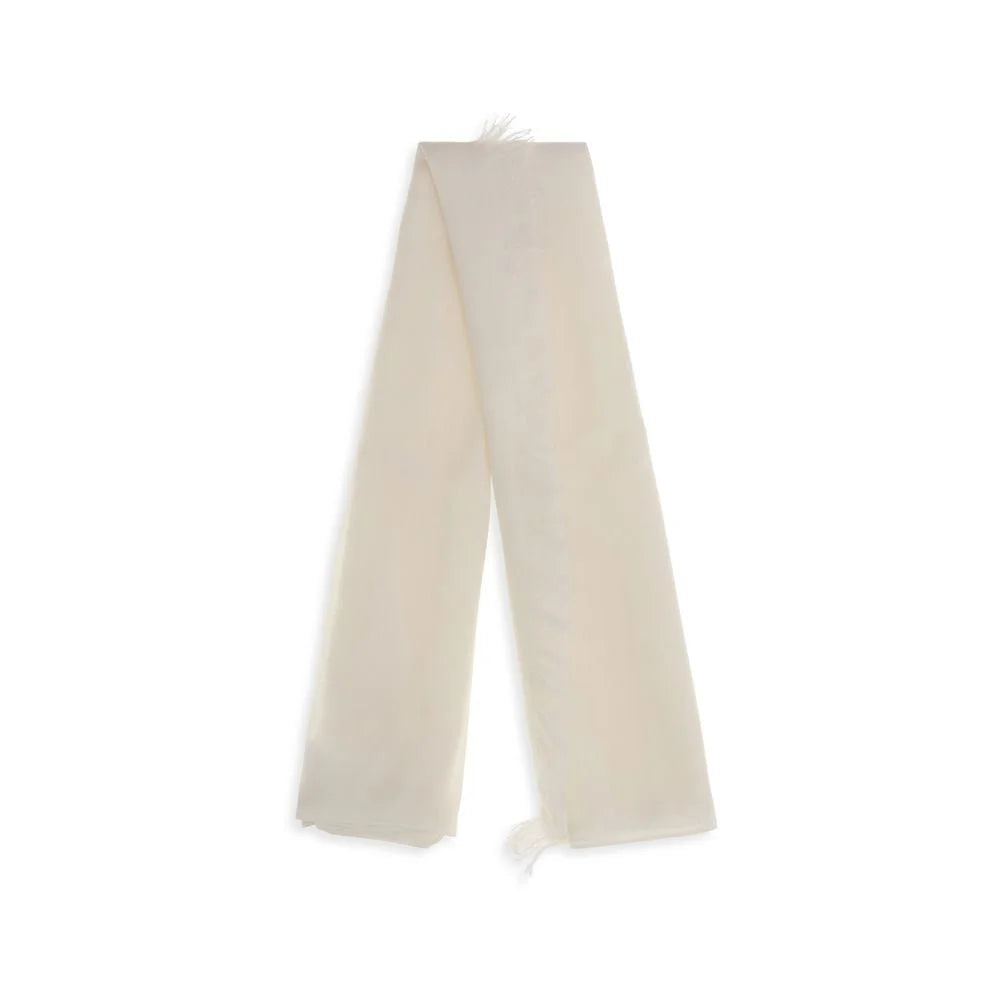 Brunello Cucinelli White Cashmere Foulard
