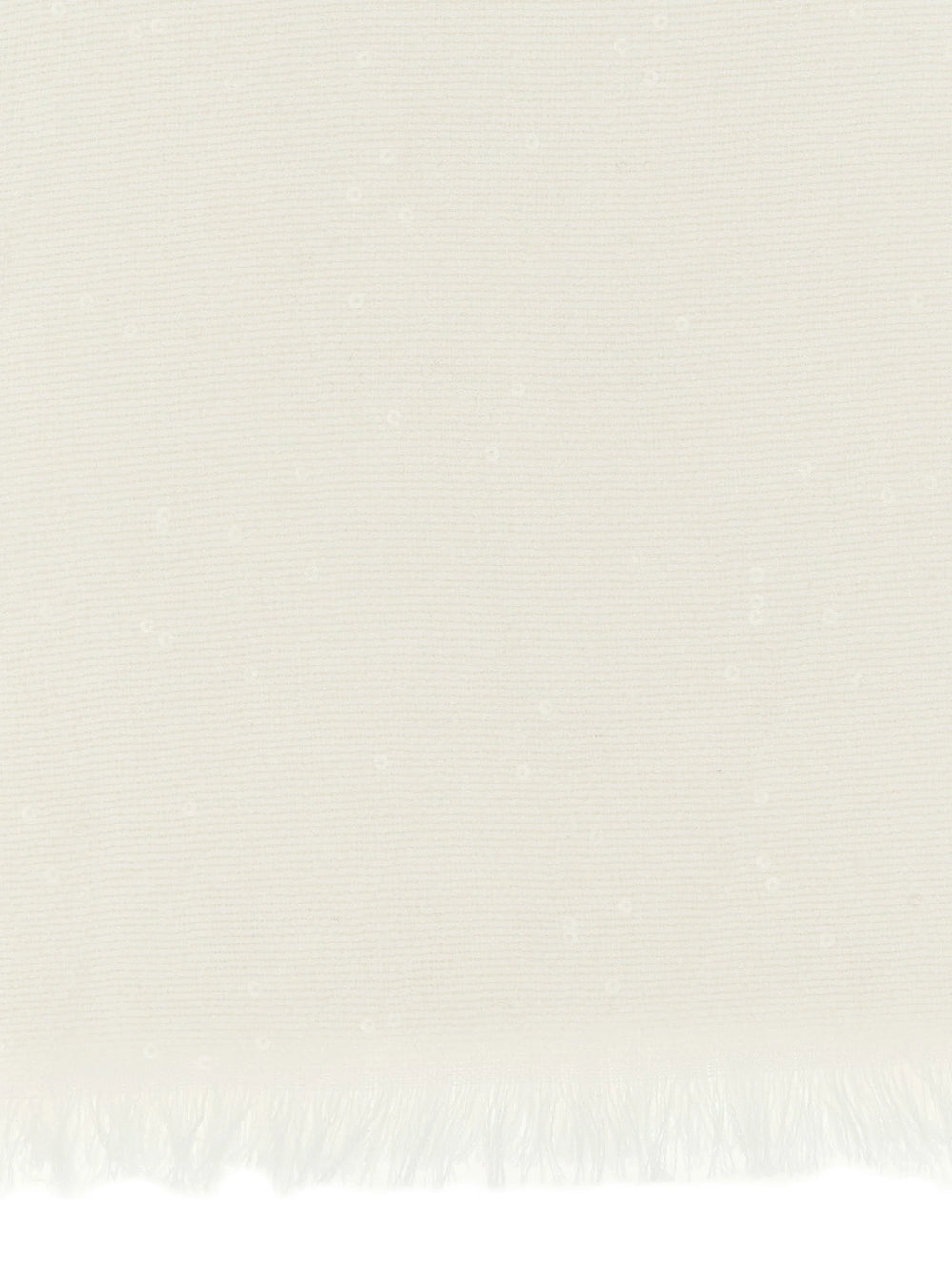 Brunello Cucinelli White Cashmere Scarf