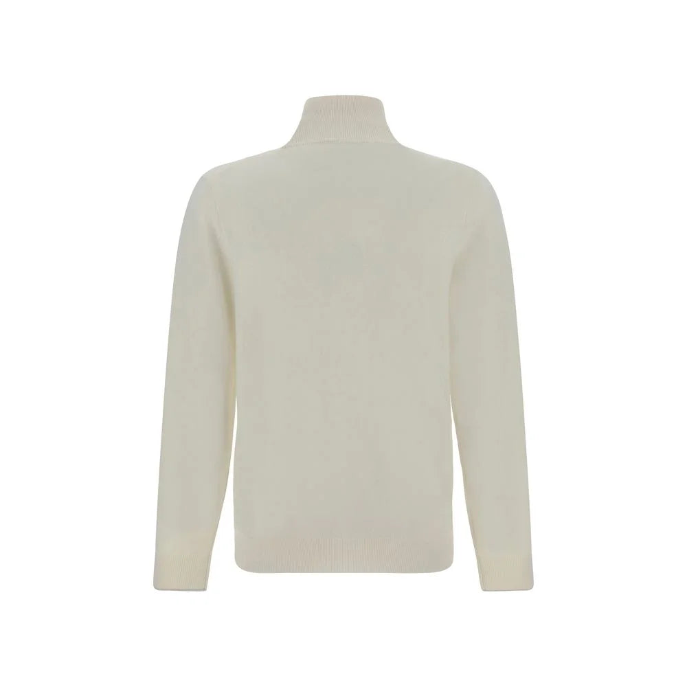 Brunello Cucinelli White Cashmere Cashmere Sweater - IT52 | XL