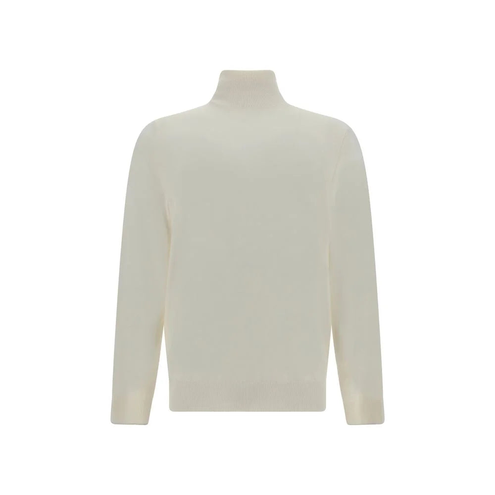 Brunello Cucinelli White Cashmere Cashmere Sweater - IT52 | XL