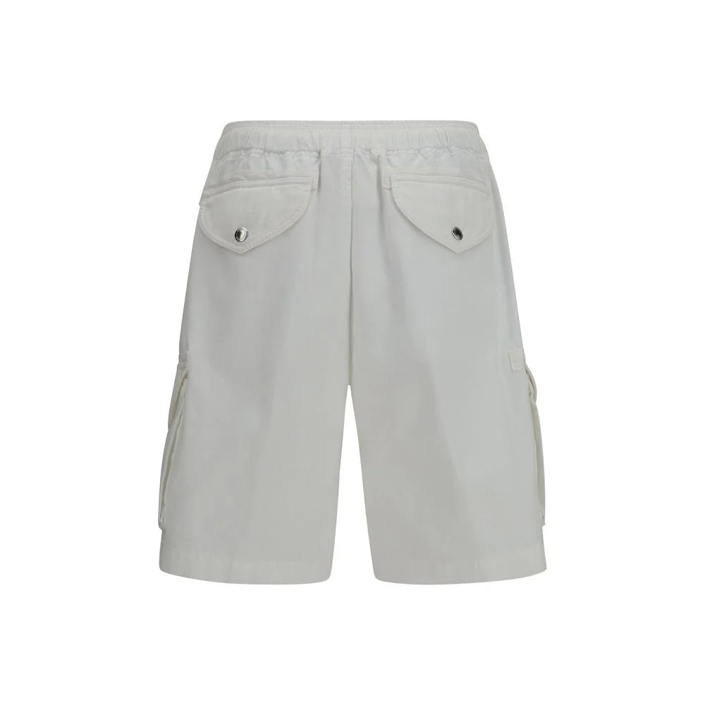 Brunello Cucinelli Weiße Baumwoll-Bermudas