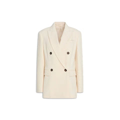Brunello Cucinelli White Cotton Blazer