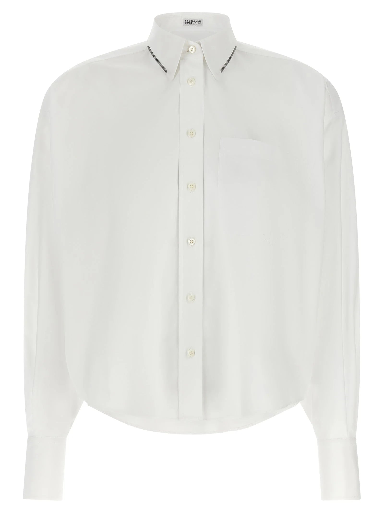 Brunello Cucinelli White Cotton Blouse