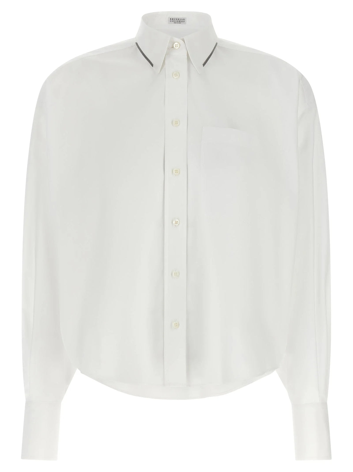 Brunello Cucinelli White Cotton Blouse