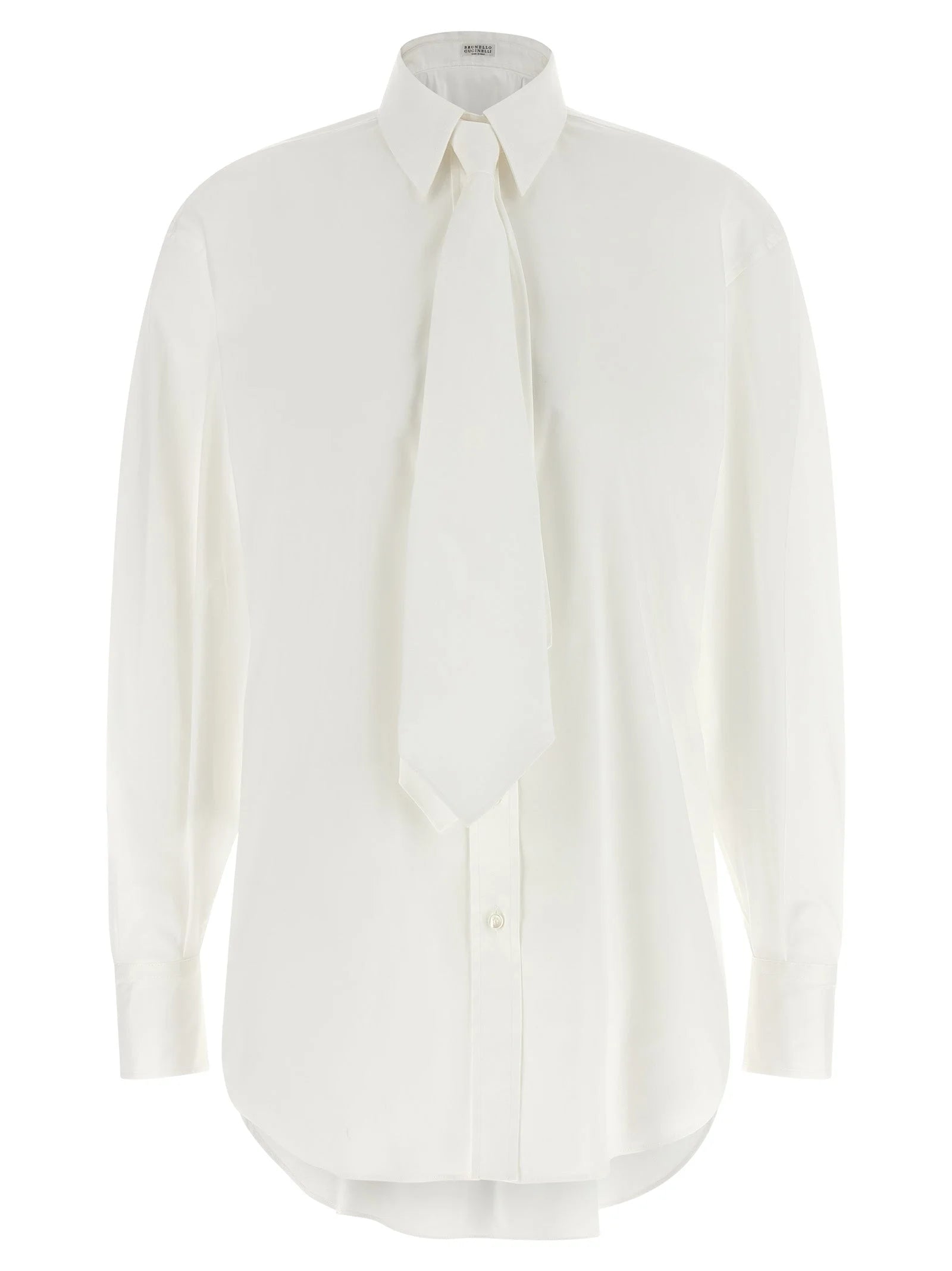 Brunello Cucinelli White Cotton Blouse