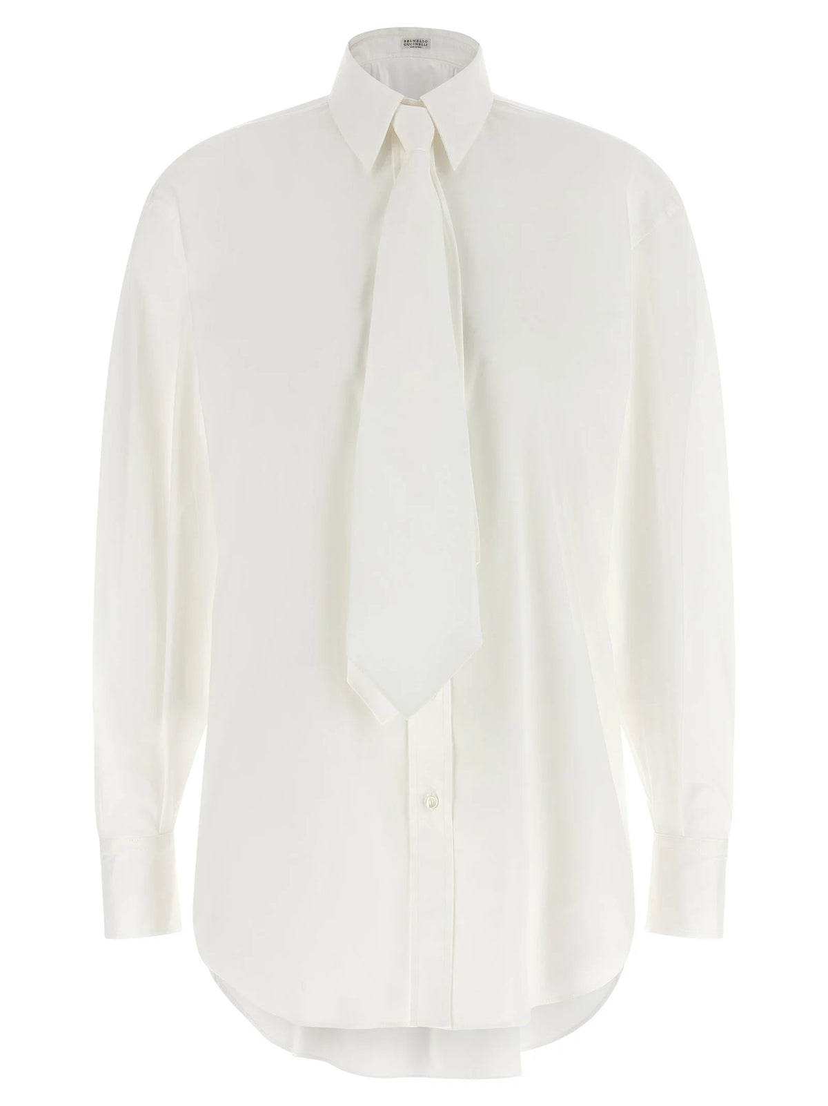 Brunello Cucinelli White Cotton Blouse
