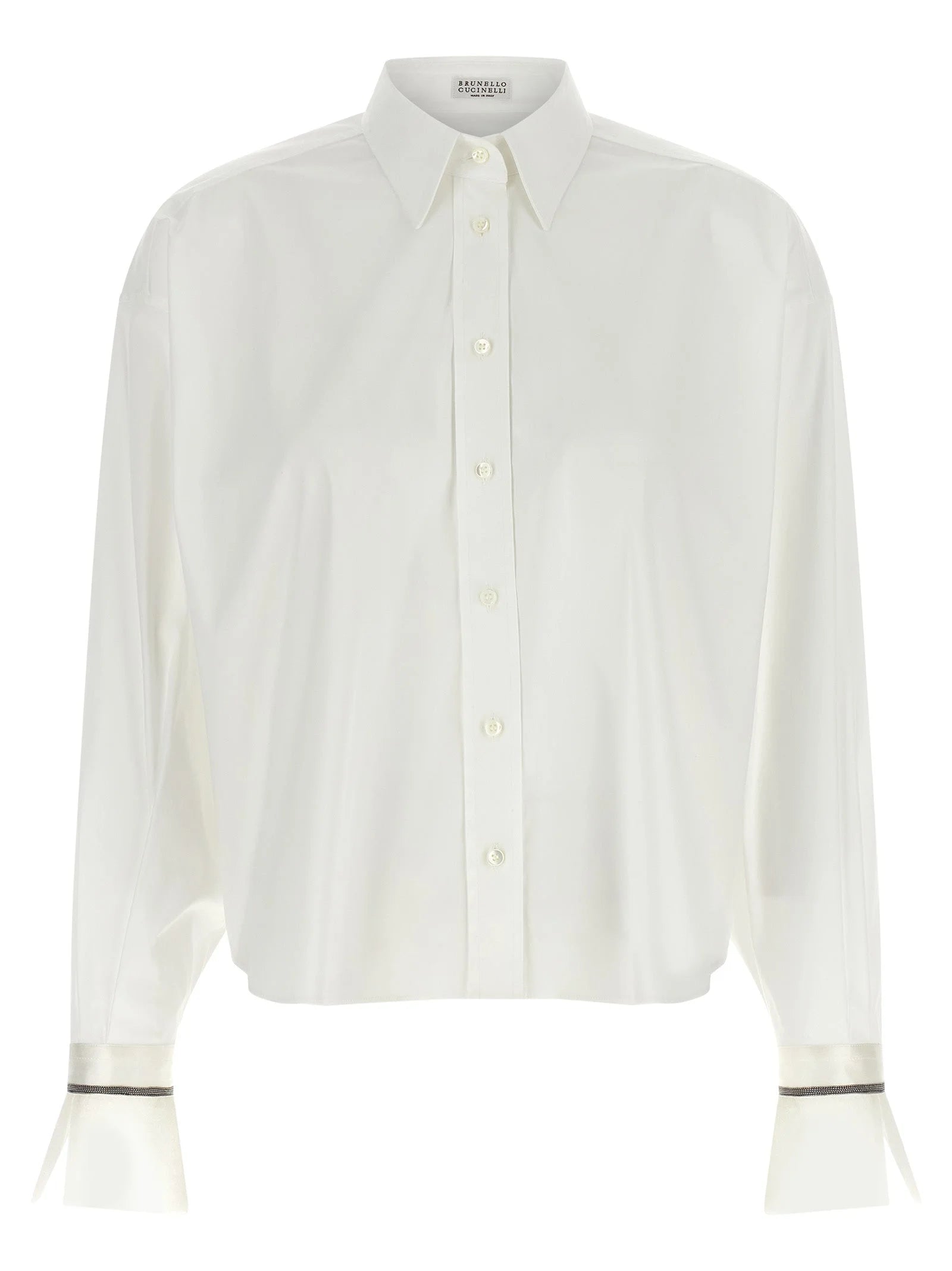 Brunello Cucinelli White Cotton Blouse