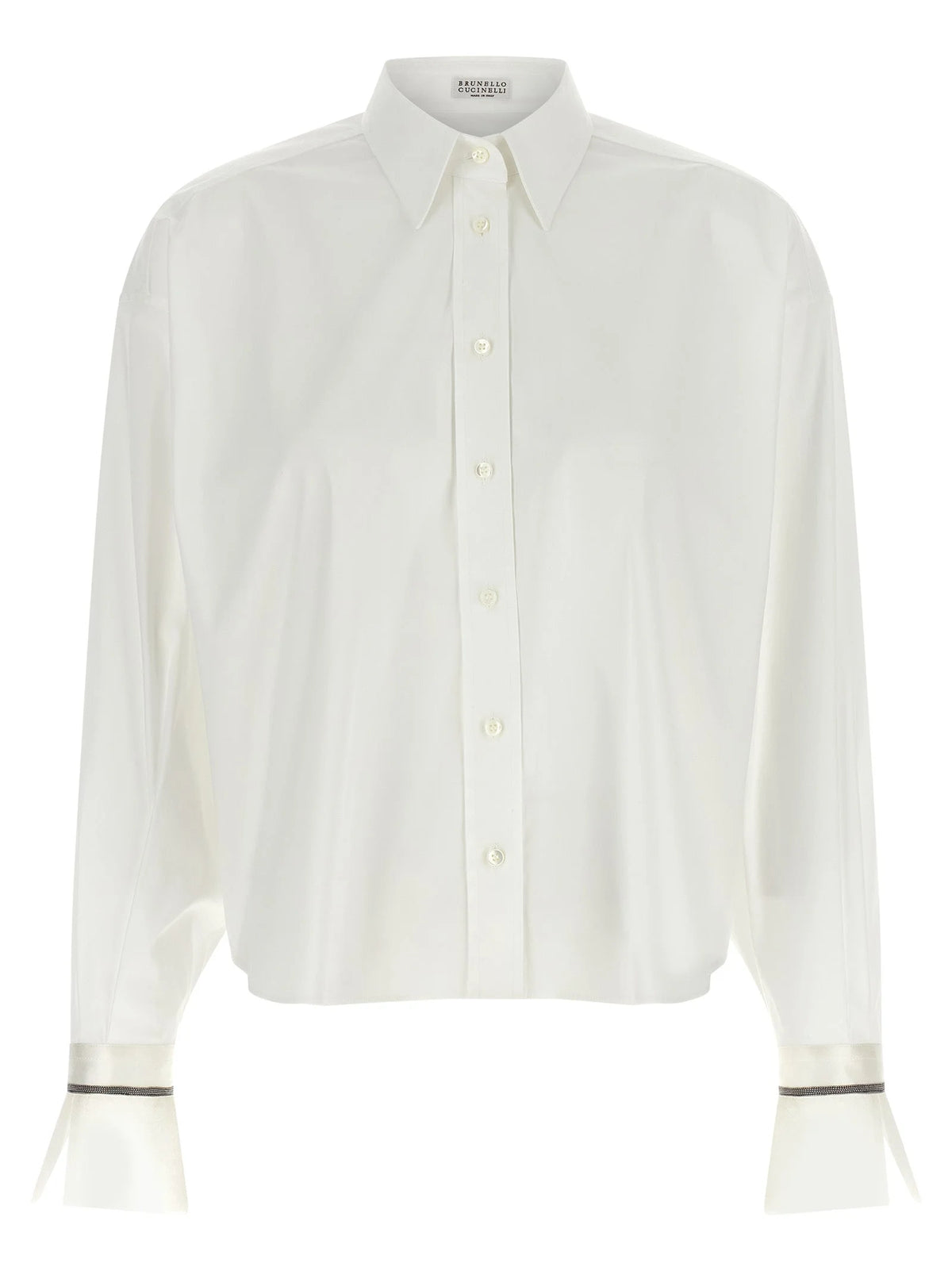 Brunello Cucinelli White Cotton Blouse