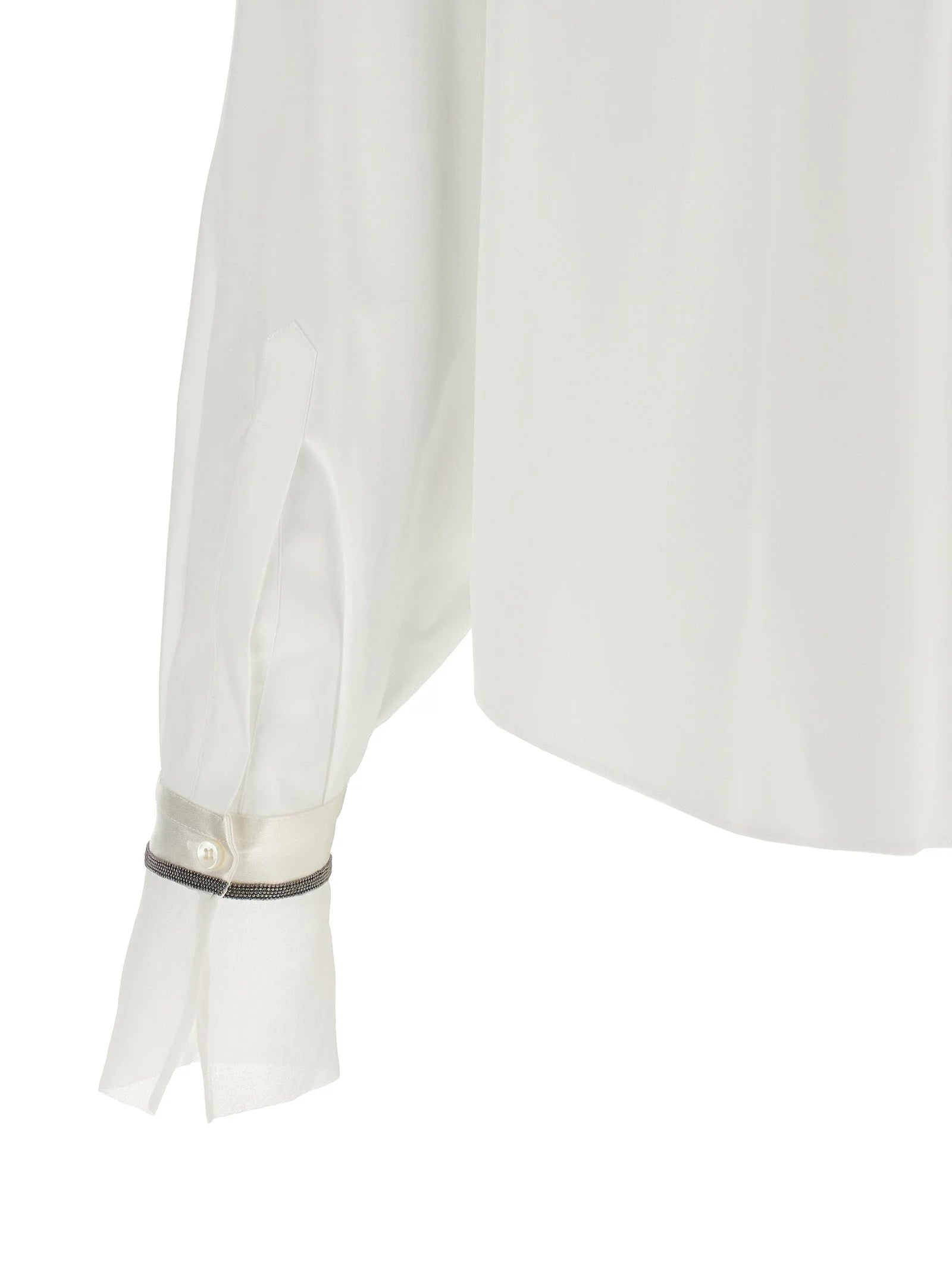 Brunello Cucinelli White Cotton Blouse