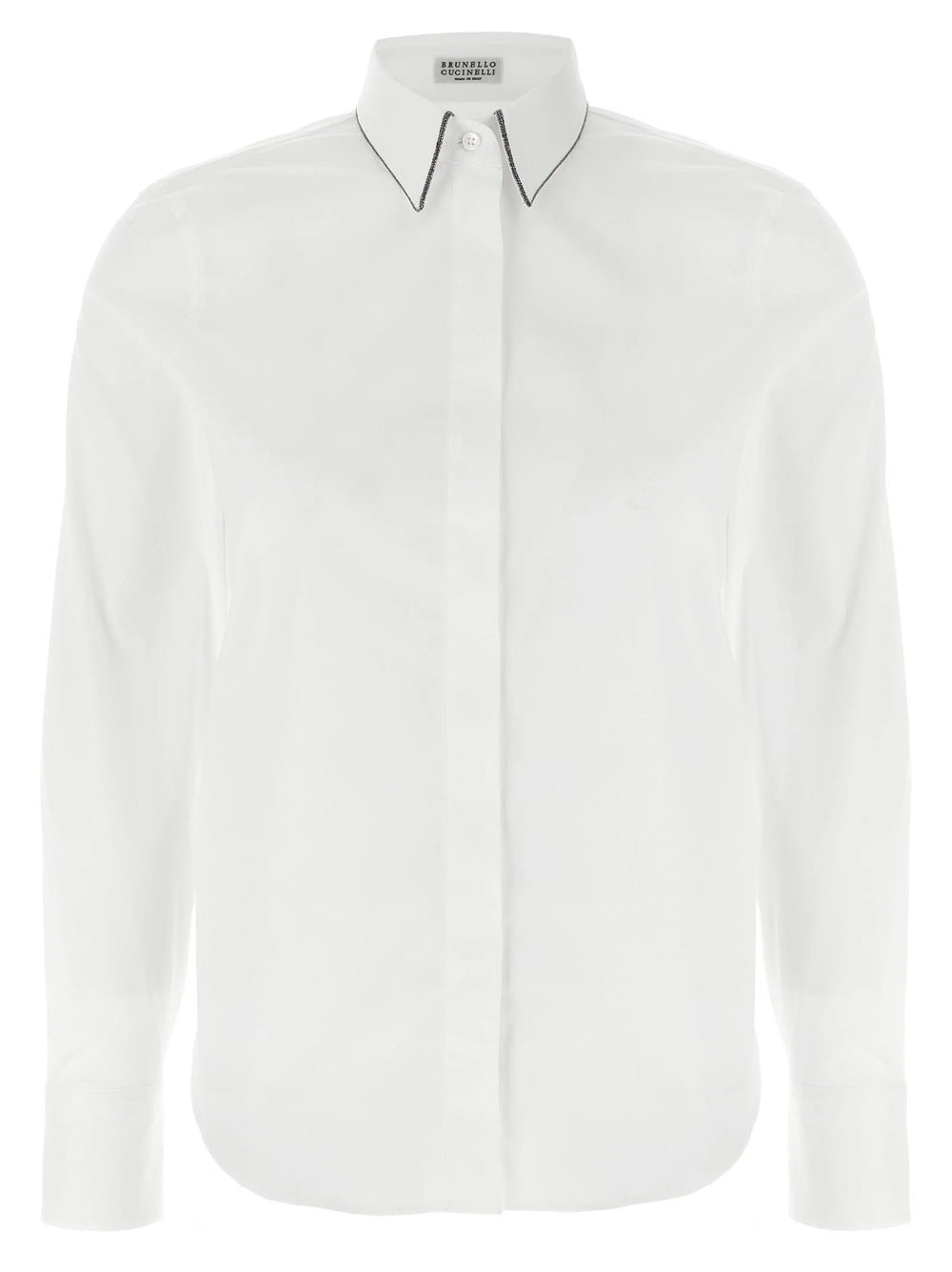 Brunello Cucinelli White Cotton Blouse
