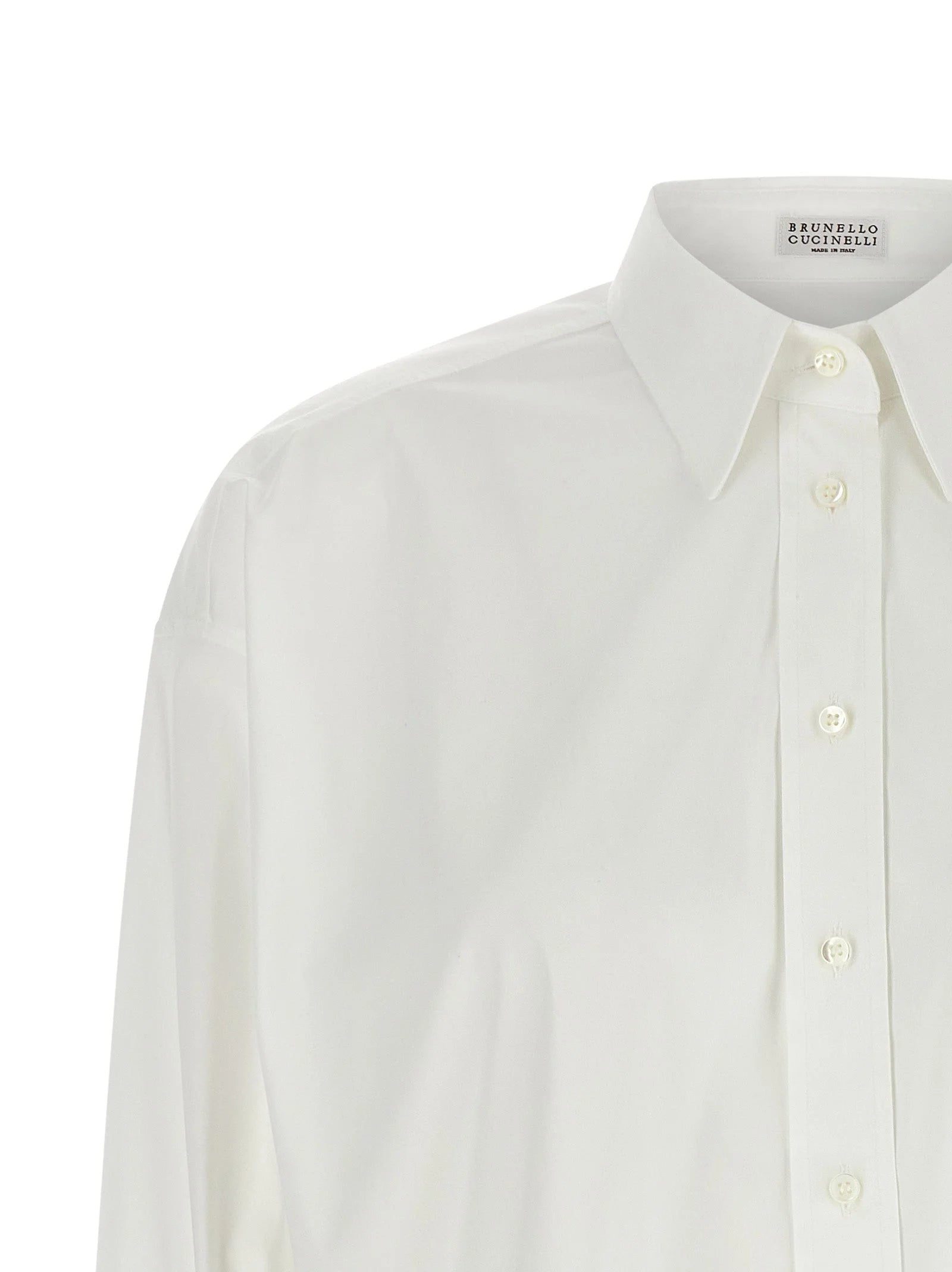 Brunello Cucinelli White Cotton Blouse