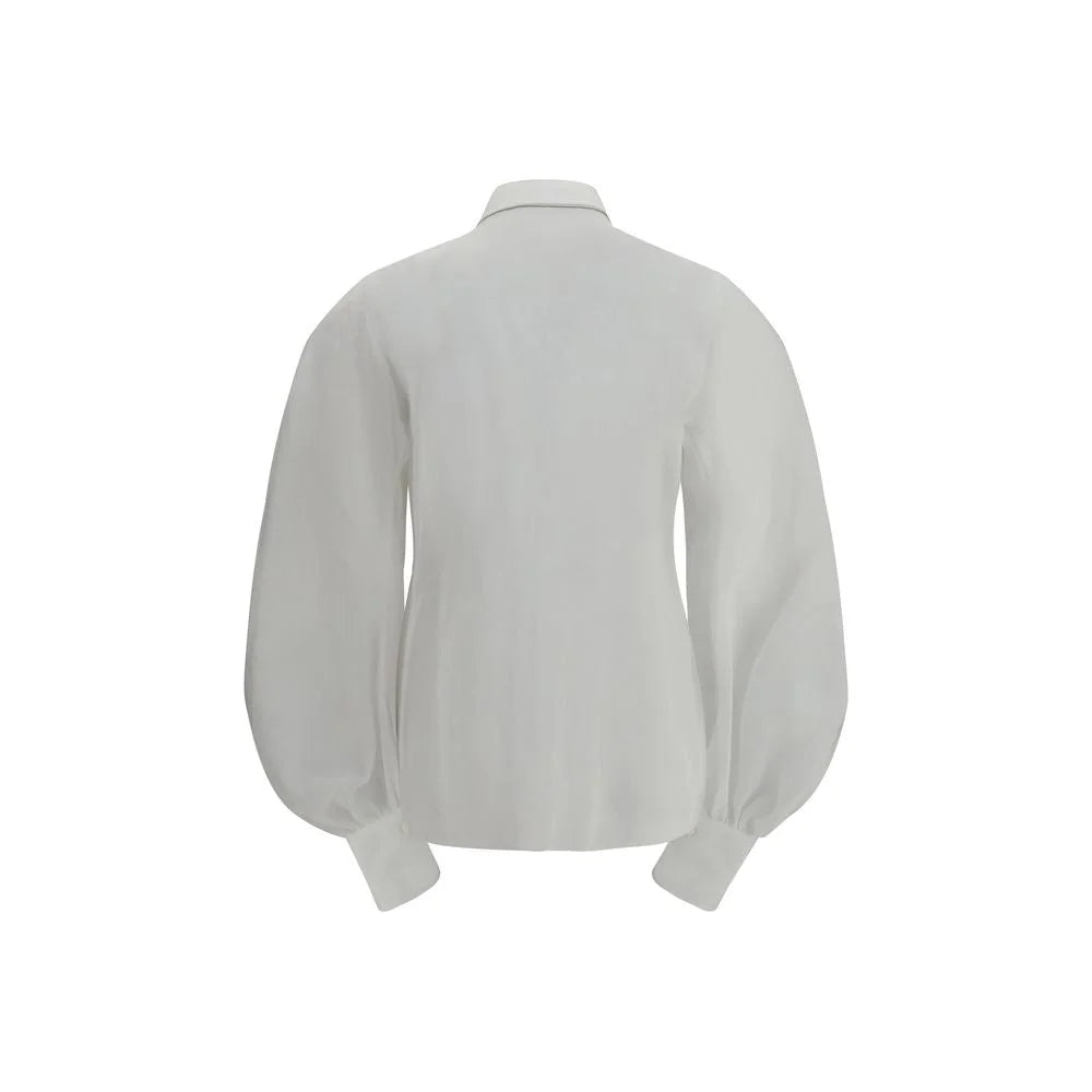 Brunello Cucinelli White Cotton Blouse