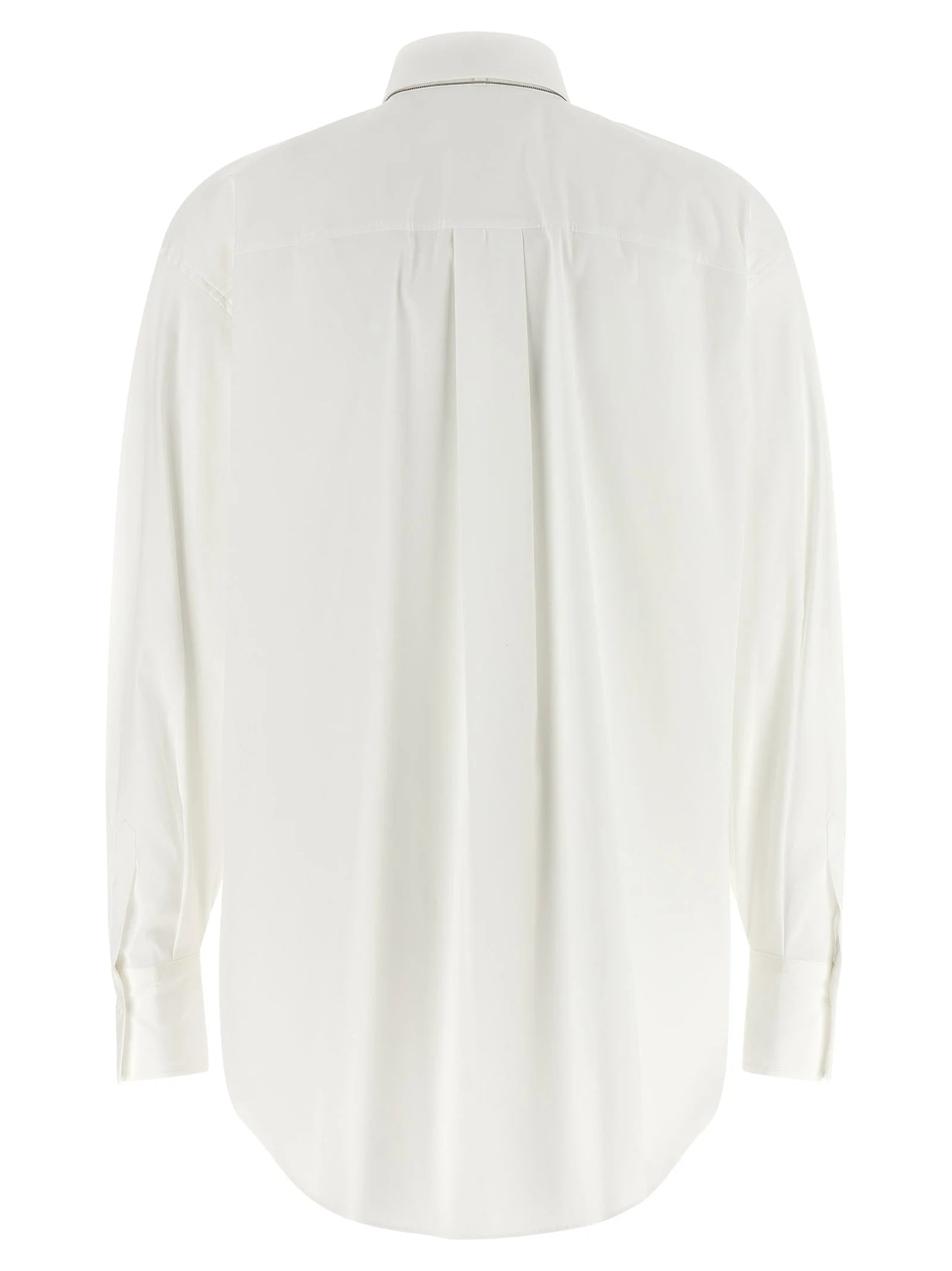 Brunello Cucinelli White Cotton Blouse