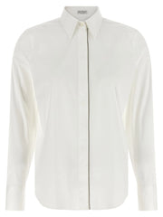 Brunello Cucinelli White Cotton Blouse