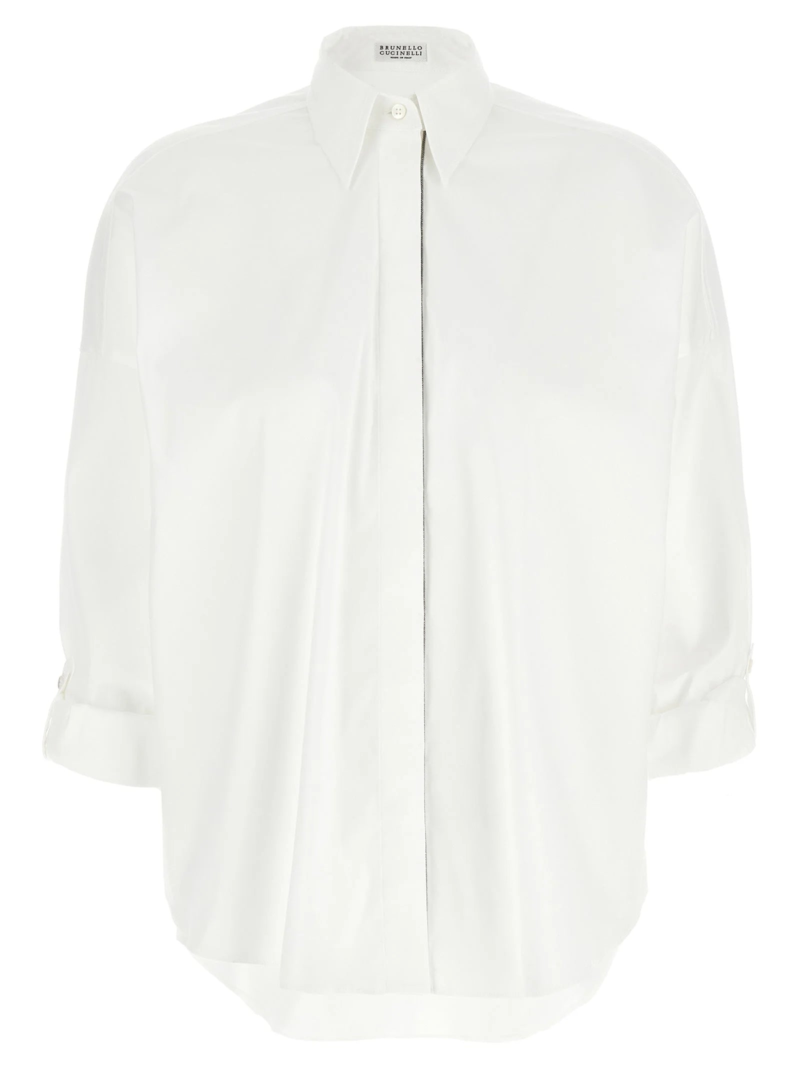 Brunello Cucinelli White Cotton Blouse - XS