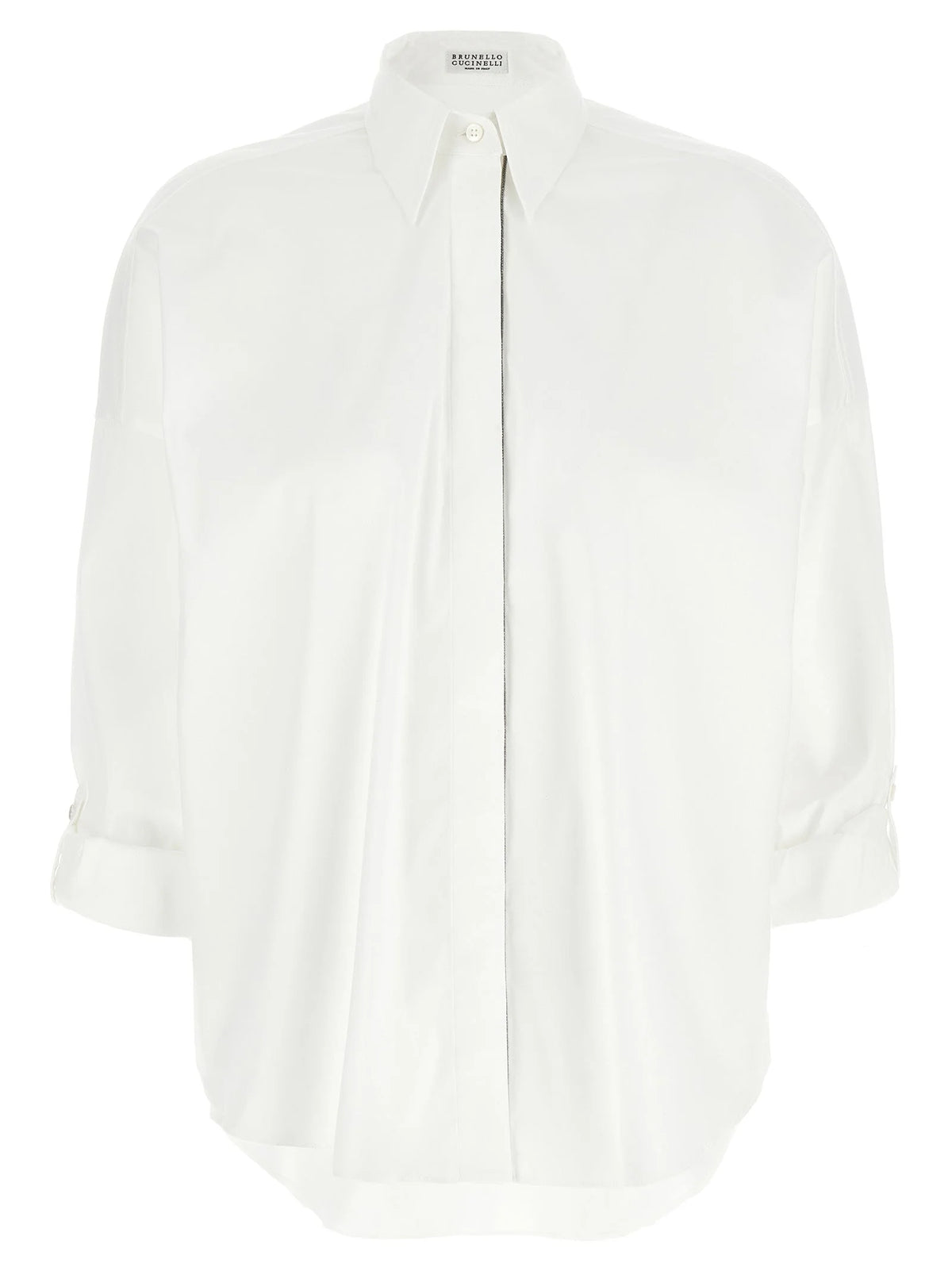 Brunello Cucinelli White Cotton Blouse - XS