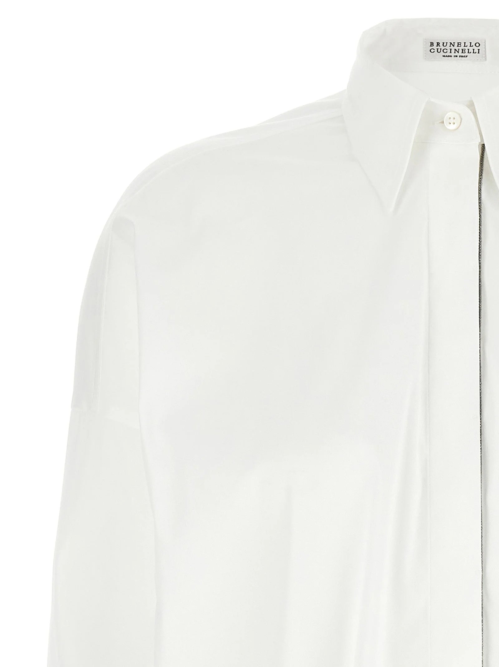 Brunello Cucinelli White Cotton Blouse - XS