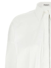 Brunello Cucinelli White Cotton Blouse - XS