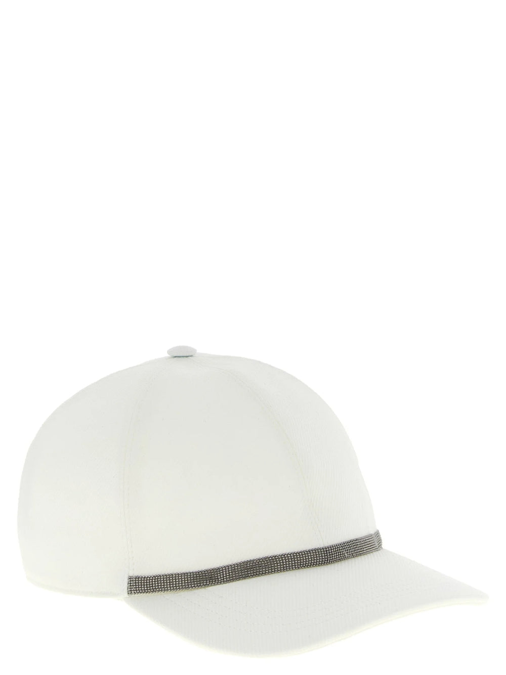 Brunello Cucinelli White Cotton Cap (Baseball Hat) - L