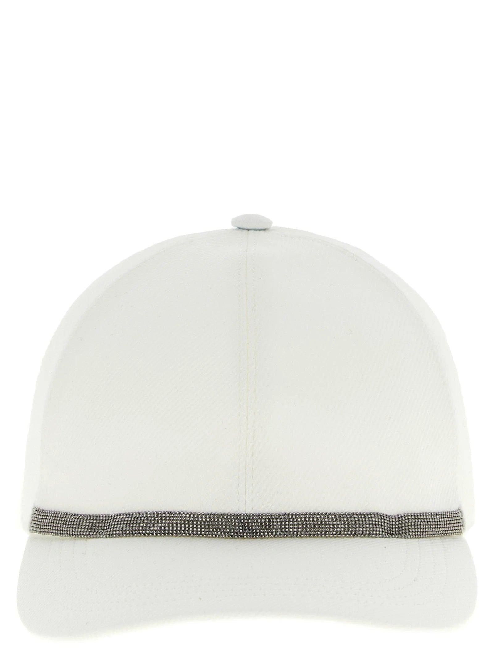 Brunello Cucinelli White Cotton Cap (Baseball Hat) - L