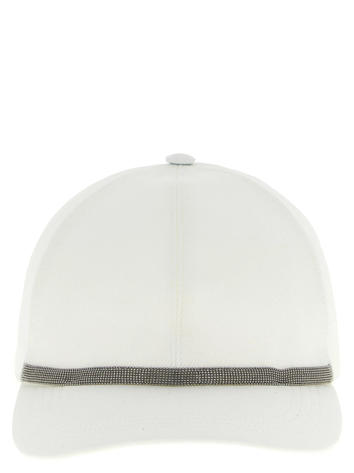 Brunello Cucinelli White Cotton Cap (Baseball Hat) - L
