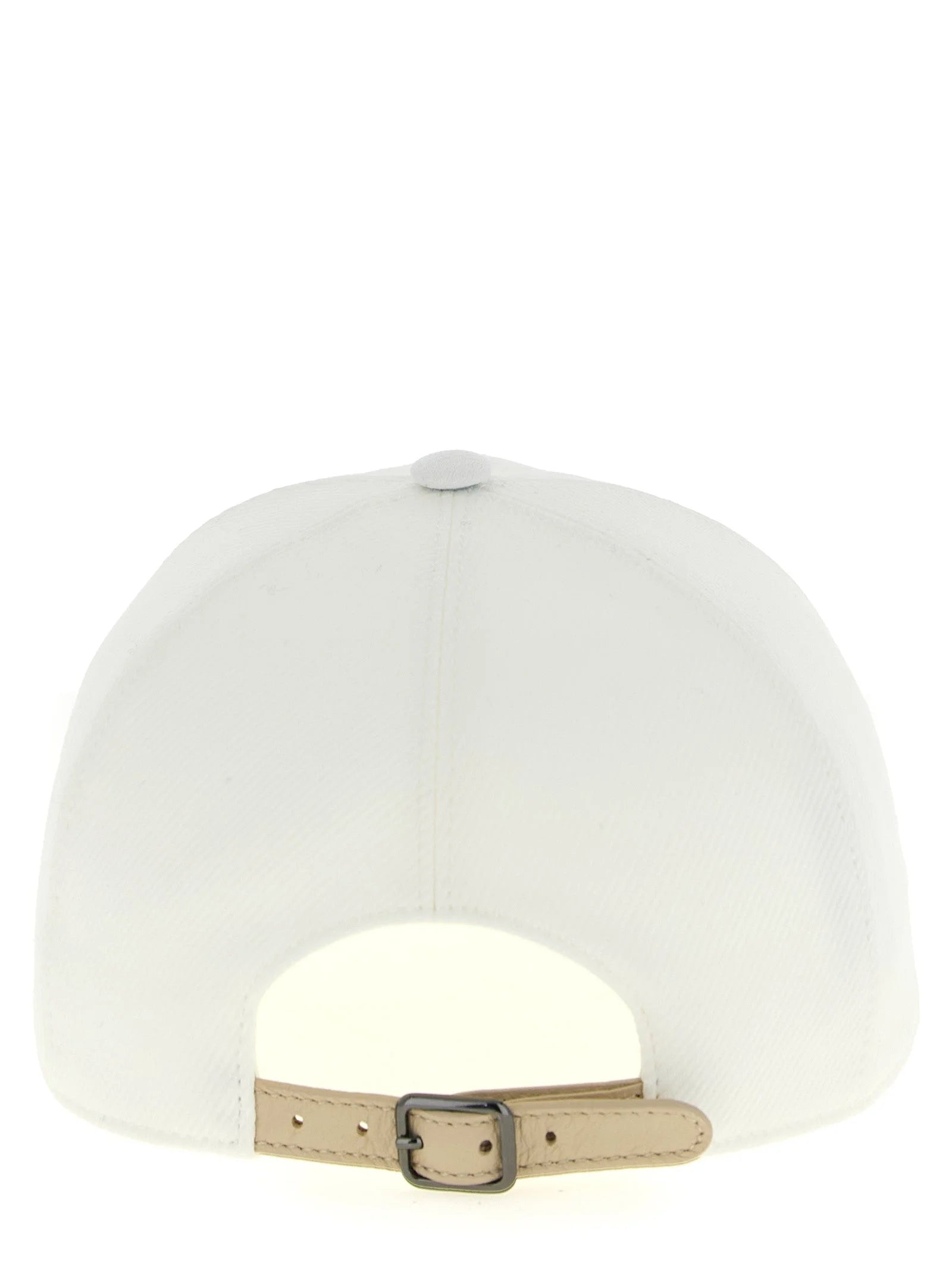 Brunello Cucinelli White Cotton Cap (Baseball Hat) - L