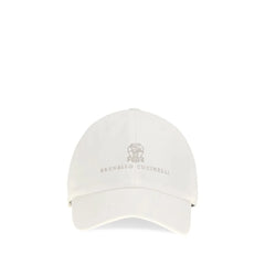 Brunello Cucinelli White Cotton Cap (Baseball Hat) - L