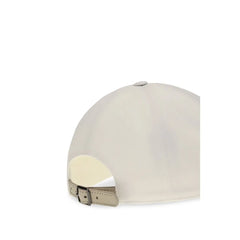 Brunello Cucinelli White Cotton Cap (Baseball Hat) - M