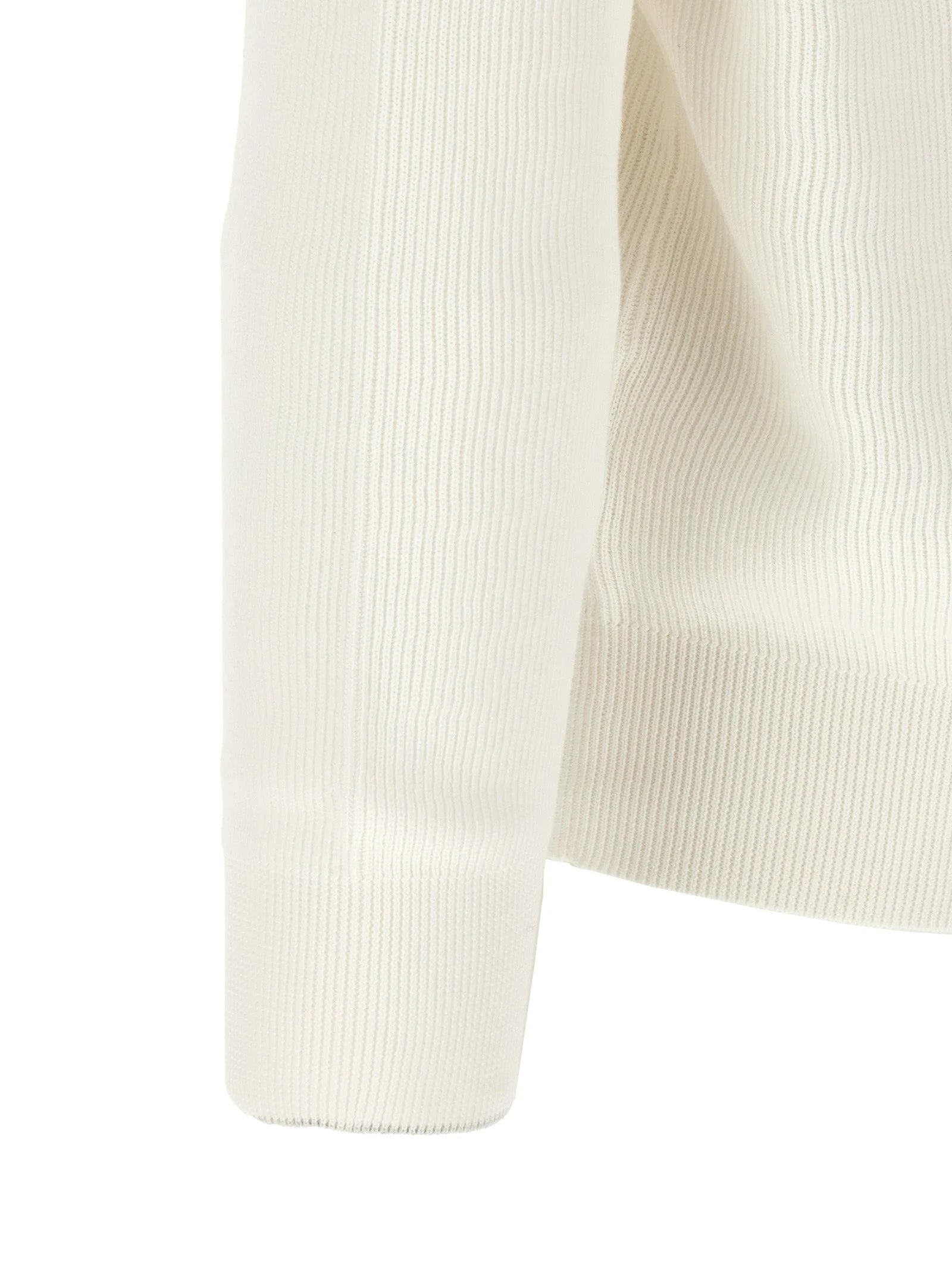 Brunello Cucinelli White Cotton Cardigan - XXL