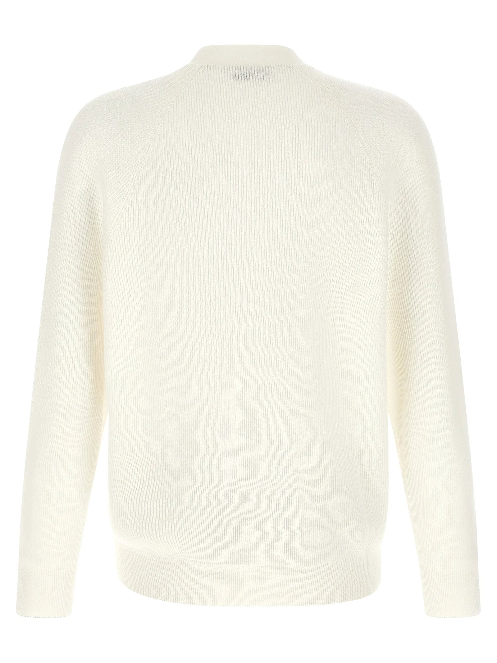 Brunello Cucinelli White Cotton Cardigan - XXL