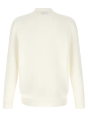 Brunello Cucinelli White Cotton Cardigan - XXL