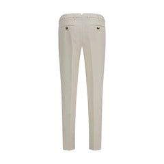 Brunello Cucinelli White Cotton Casual Pants