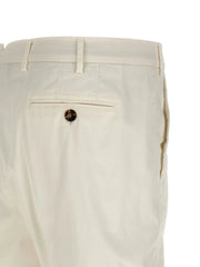 Brunello Cucinelli White Cotton Casual Pants